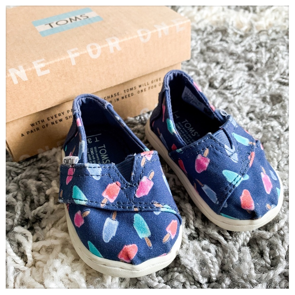 🍦 EUC Toms Popsicle Print Apalgartas Toddler 3 🍦